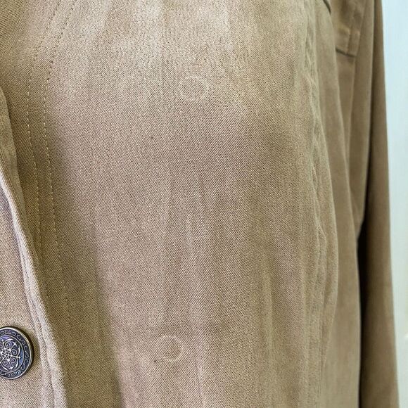 VTG Hastings & Smith Women Jacket Sz L Tan Snap Button Pocket Western Old Money - Picture 8 of 11